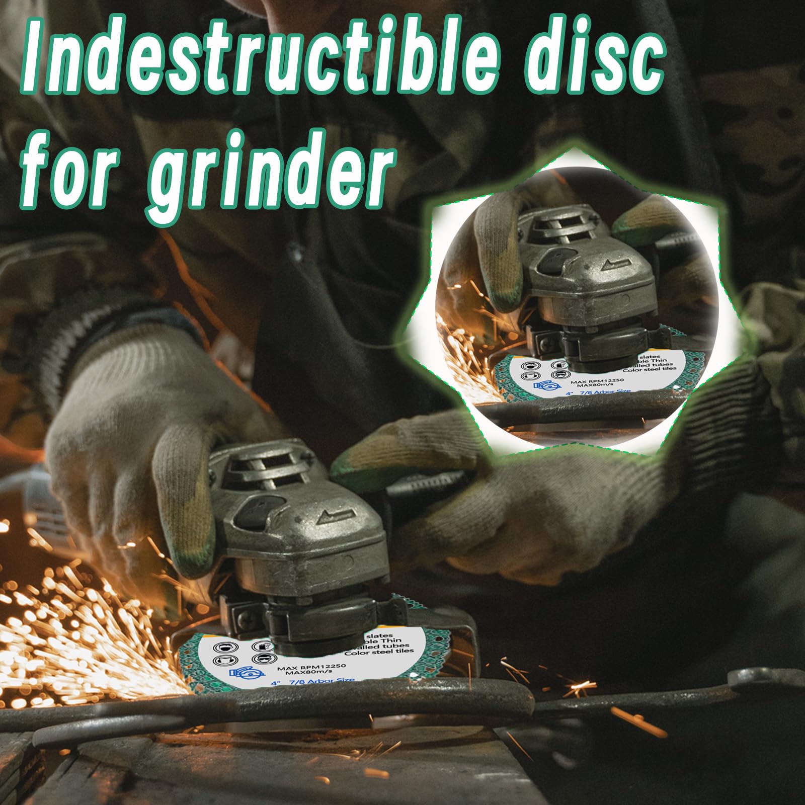 FUZSKWID Indestructible Disc for Grinder,2.23-7/8